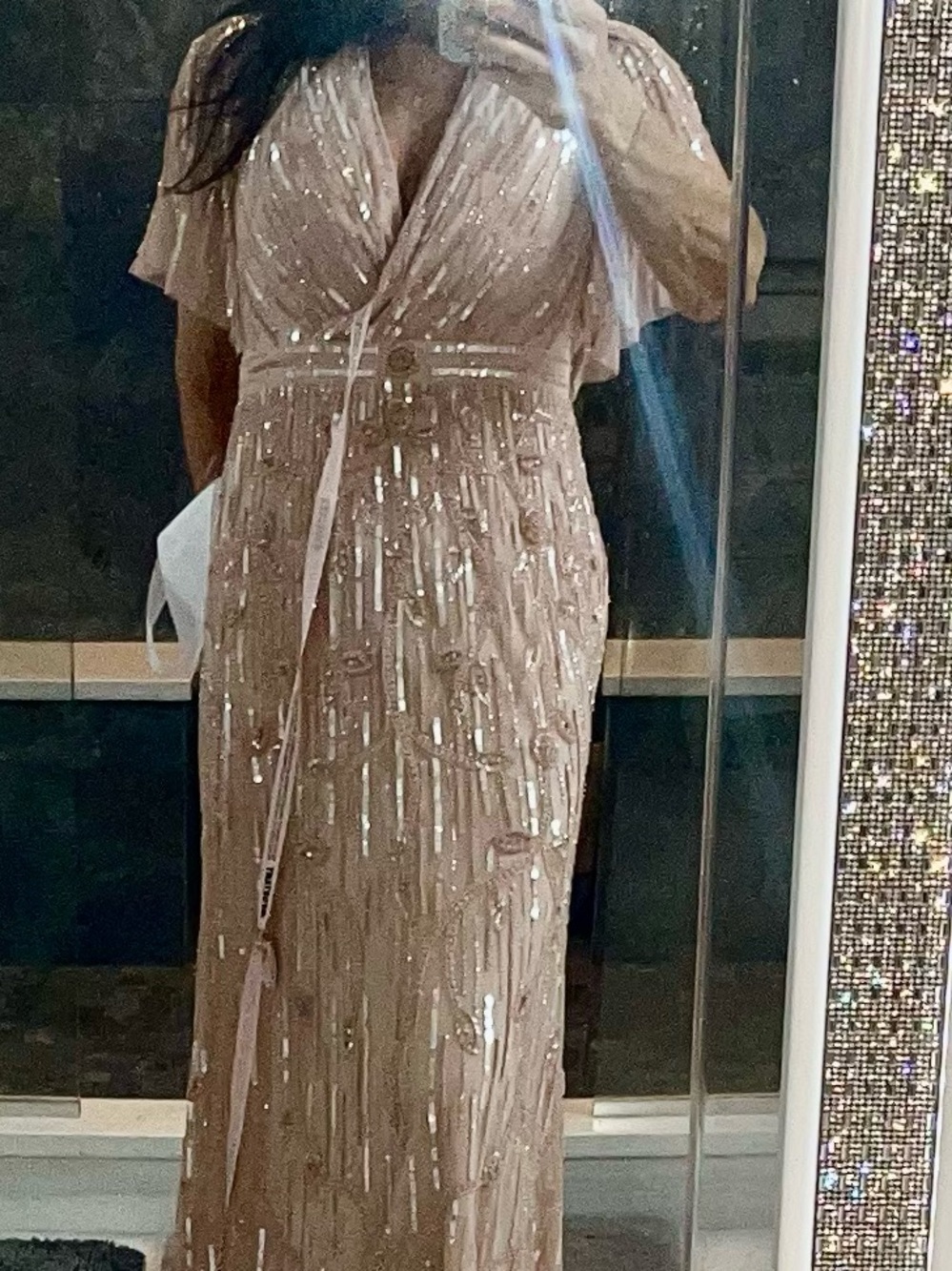 Mac Duggal stunning crystal & Beaded Evening Gown - Picture 8 of 9